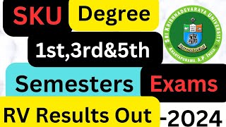 SKU Degree 1st3rdamp5th Semesters RV Results Out2024  Link In Description  UGismartedu4u177 [upl. by Leena]