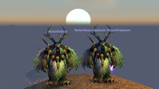 Getting My Brother 2200 Weapon as Double Boomkin in 3v3 Arena  Cataclysm [upl. by Nairret]