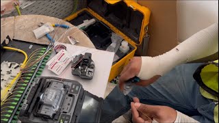 FIBER CABLE SPLICING [upl. by Benildis]