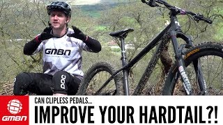 Do Clipless Pedals Improve Riding A Hardtail  MTB Skills [upl. by Garrek651]