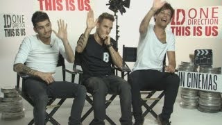 EXCLUSIVE NEW ONE DIRECTION INTERVIEW One Direction talk films dating movie stars acting amp games [upl. by Amoeji443]