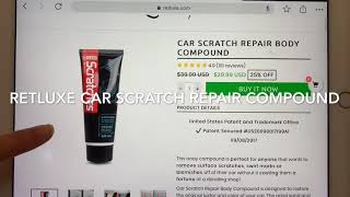 Retluxe Car Scratch Repair Compound Review  Honest Review  Gemelle Channel [upl. by Anertak]