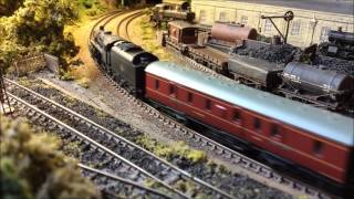 Elvinley N gauge with various Dapol and Graham Farish locos [upl. by Sarid]