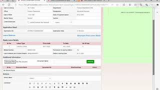 Bihar HRMS  LEAVE APPROVAL [upl. by Esinev854]