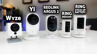 Best CHEAP Security Cameras Wyze vs YI vs Reolink vs Ring [upl. by Balcke]