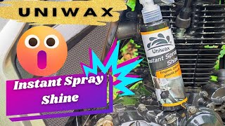 UNIWAX Instant Spray Shine  Best multipurpose car polish [upl. by Asillam]