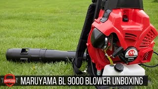 Maruyama BL9000 1000 CFM Leaf Blower  Unboxing  First Impressions [upl. by Schulein]