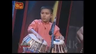 Dineth Aruthsha THABLA LIVE performance  ITN VENASA 20110713 [upl. by Alial]