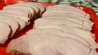 How to make Canadian Bacon Back Bacon Traeger  4K [upl. by Orvie515]