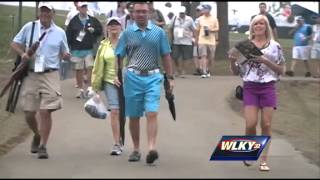 Golf fans arrive early for best Valhalla viewing spot [upl. by Nathanael]