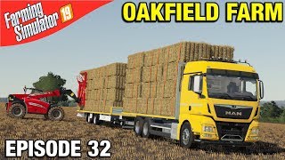 TELEHANDLER LOADING STRAW Farming Simulator 19 Timelapse  Oakfield Farm FS19 Episode 32 [upl. by Nnaillij]