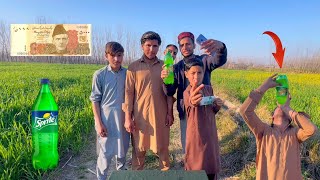 Drink 1 Liter Cola in 20 Seconds Challenge 🥵🤪  Pashto New Funny Video By SBO Vines [upl. by Aivilo]