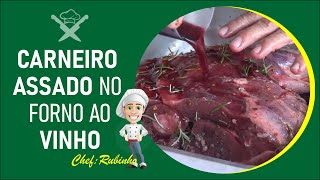 CARNEIRO ASSADO NO FORNO AO VINHO [upl. by Chelsie]