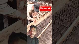 Nice Construction work ✅ RCC road construction home trending tiktok shorts [upl. by Harms]