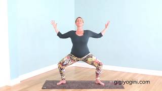 Prenatal Goddess Pose for Deep Hip Opening amp Leg Strengthening [upl. by Sig]