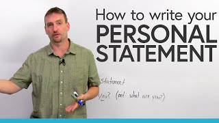 How to write a PERSONAL STATEMENT for university or college [upl. by Arde304]