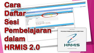 Cara Daftar Sesi Pembelajaran dalam Modul Pembangunan HRMIS 20 [upl. by Aunson]