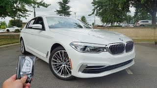 2019 BMW 540i Start Up Walkaround Test Drive and Review [upl. by Lyrej]