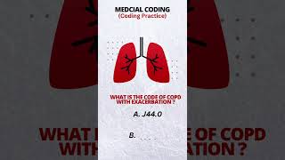 COPD with acute exacerbation icd10medical codingcoder youtubeshorts shorts reels icdcode icd [upl. by Ludmilla]