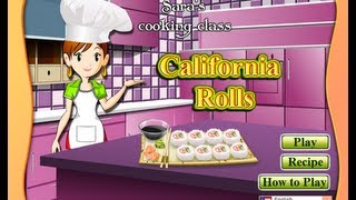 Saras Cooking Class  California Rolls [upl. by Latt]