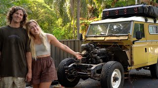 Tearing apart our home on wheels no going back now  DIY Land Rover Series Restoration [upl. by Allit991]