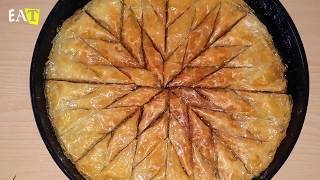 Hazır yufka ile baklava tarifi Cevizli baklava tarifi baklava tarifi ev baklavası [upl. by Berlin]