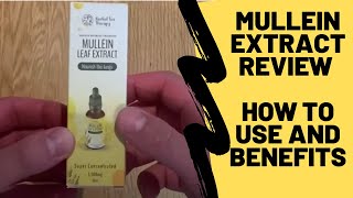 Mullein extract review how to use and benefits [upl. by Bunni]