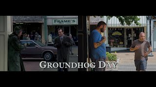 Groundhog Day Filming Locations movie shot comparison [upl. by Atinrehs]