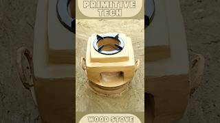 Primitive Wood Stove Build with Clay Paint Bucket and Iron Tub – Ultimate OffGrid Solution 🛠️🌿 [upl. by Alguire]