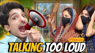 TALKING EXTREMELY LOUD PRANK ON MOM😳 amp IRRITATE SISTER😂 funnyvideo dailyvlog pranks mom [upl. by Ecerahc]