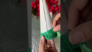 Easy Christmas tree craft 🎄shorts viralshorts trending youtubeshorts 5MinuteCraftsYouTube [upl. by Aserehs]