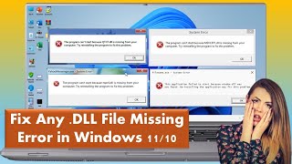 How to Fix Any DLL File Missing Error in Windows 1110 [upl. by Abihsat]