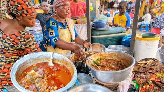 Cheapest and most delicious street food tour in Togo What 2 will get you in the streets of Togo [upl. by Annohsal252]