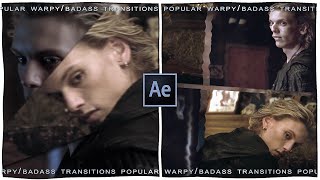 popular warpy badass transitions on after effects  klqvsluv [upl. by Laks]