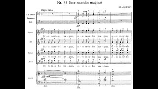 Anton Bruckner  Ecce sacerdos magnus WAB 13 w score [upl. by Amri864]