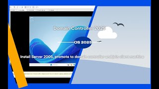 Windows Server 2025 Quickly Install Server Promote to Domain controller amp Join client machine [upl. by Orlosky140]