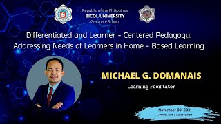 Differentiated and Learner Centered Pedagogy Addressing Needs of Learners in HomeBased Learning [upl. by Deery]