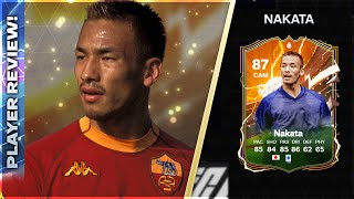 INSANE BOX TO BOX MID HERO CARD 87 RATED NAKATA PLAYER REVIEW  EA FC24 ULTIMATE TEAM [upl. by Halima]