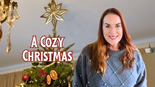 Cozy Christmas Tree Trimming amp Living Room Decorate with Me [upl. by Isyak]