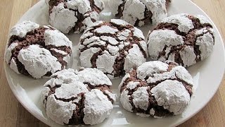 Chocolate Crinkle Cookies Video Recipe  Christmas Baking  Nisa Homey [upl. by Yraek]