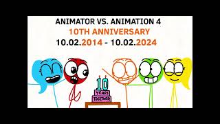 Happy 10th anniversary to Animator vs Animation 4 1002201410022024 [upl. by Davine40]