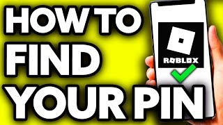 How To Find Your Pin in Roblox 2024 [upl. by Malinin]