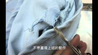 DIY破洞拉絲牛仔短褲 Distressed and Frayed Denim Jeans [upl. by Amando821]