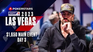 NAPT LAS VEGAS 1650 MAIN EVENT  DAY 3 LIVESTREAM ♠️ PokerStars [upl. by Koah]