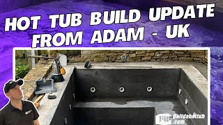 Update from Adam in the UK and his DIY ICF Block hottub construction [upl. by Akeem635]