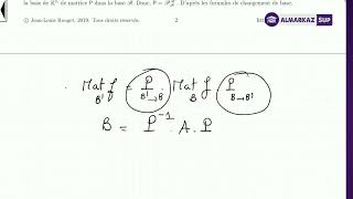 Réduction des endomorphismes  Séance N1 Rappel et Complètements [upl. by Dorsy]