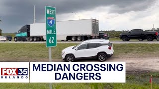 Drivers cross I4 median near Disney World [upl. by Ajssatan]