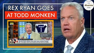 Rex Ryan on espn GOES AFTER Todd Monken and Harbaugh over the Ravens horrible play calls 772 [upl. by Lukash629]