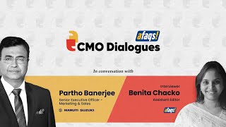 afaqs CMO Dialogues  Partho Banerjee Senior Executive Officer Maruti Suzuki [upl. by Ordnajela]