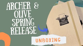 Archer amp Olive 2024 Spring Release Unboxing  Unpopular Opinion  Creative Journal  Stamps [upl. by Enileuqcaj653]